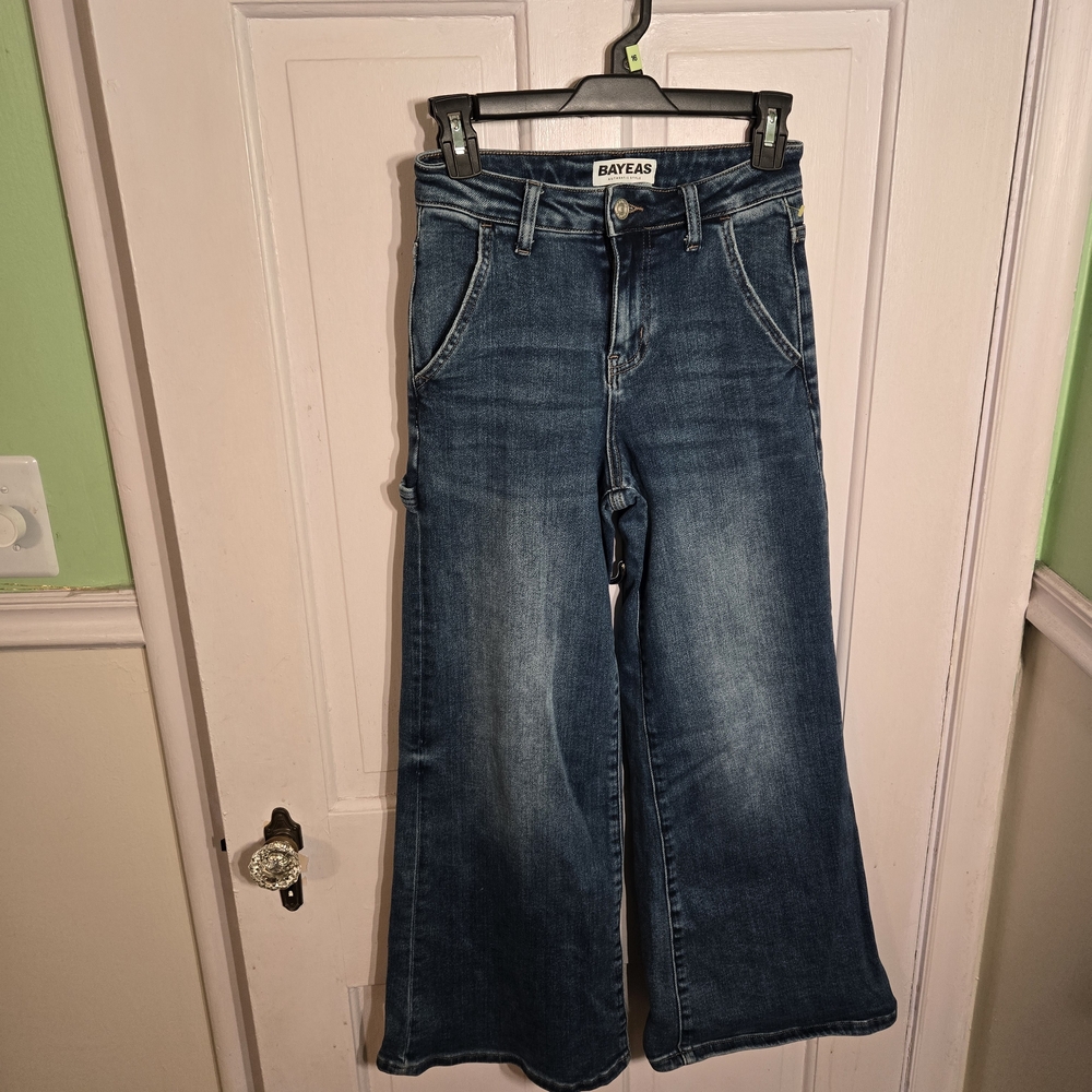 Bayeas Women's Dark Blue Flare Jeans Size 24